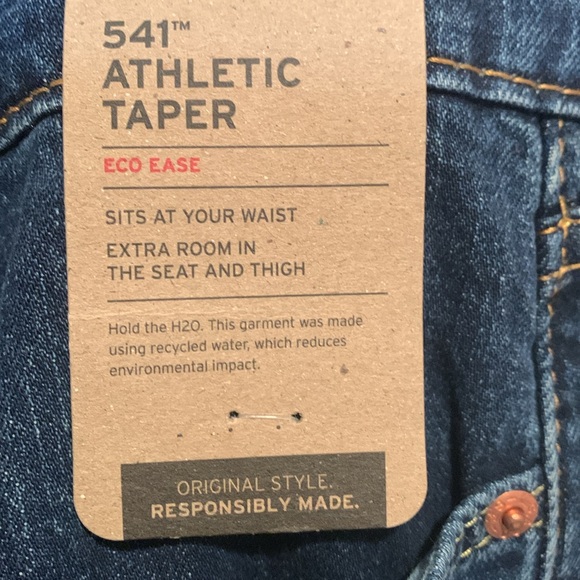 Men 541 ATHLETIC TAPER MEN'S JEANS Size: waist 36” length 34” - Picture 2 of 3